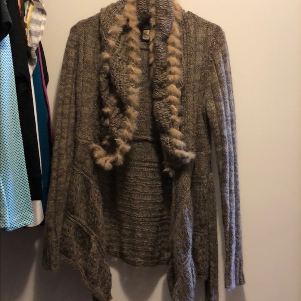 BKE fur sweater